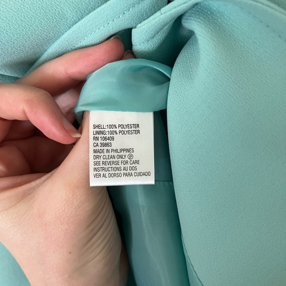 Tahari ASL Tiffany Blue Blazer - Picture 4 of 5